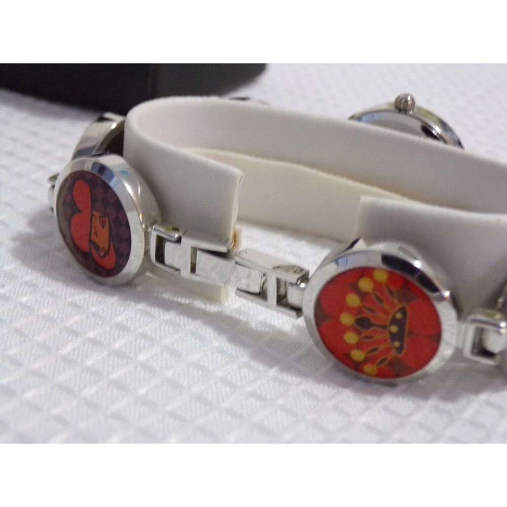Gramercy Silver Stone Bracelet Women's Wrist Watch w/Adjustable Band Orig Box